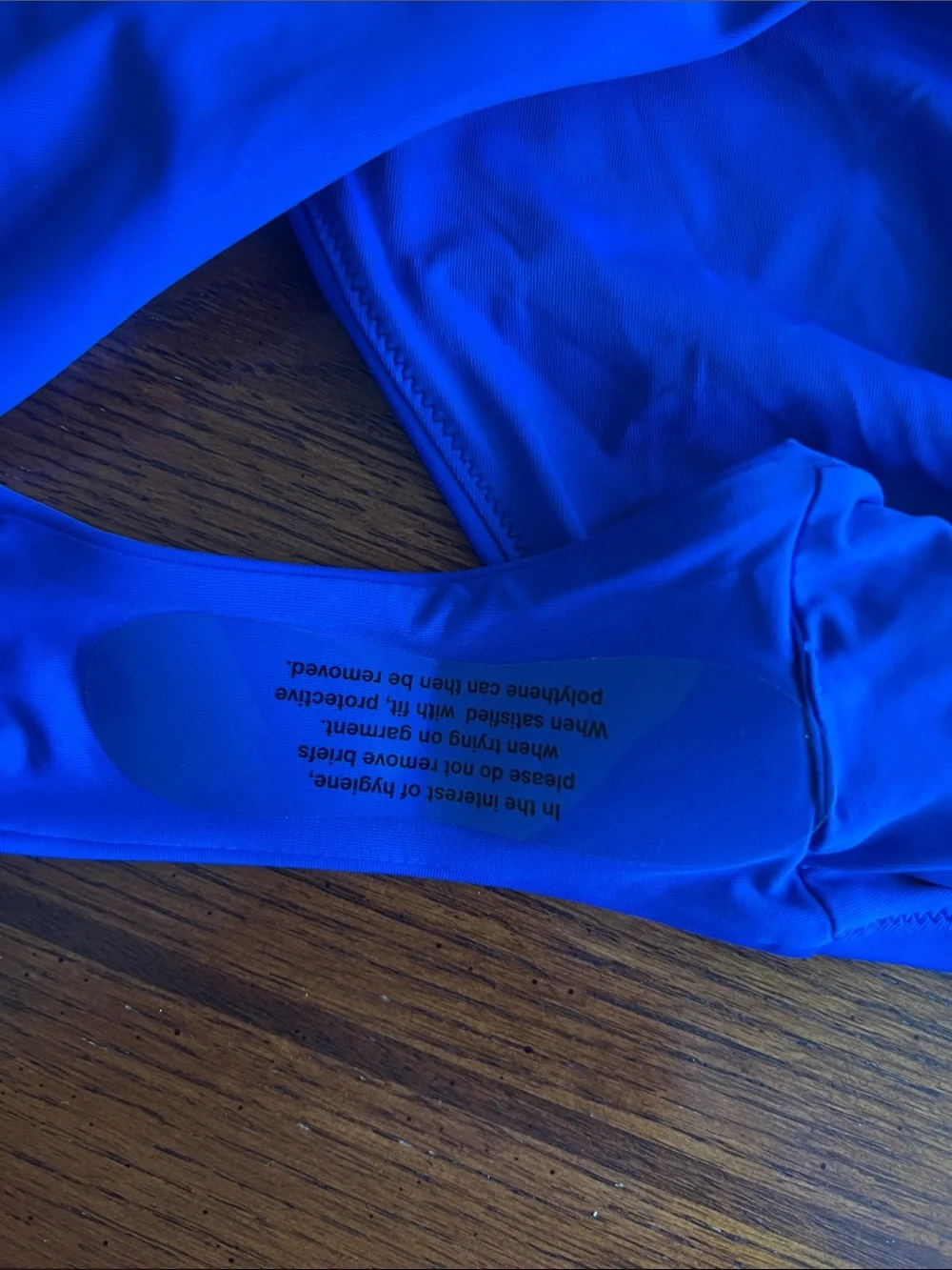 Quince Sz Medium Italian Low Rise Bikini Bottom Electric Blue NWT